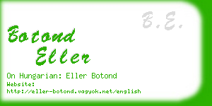 botond eller business card